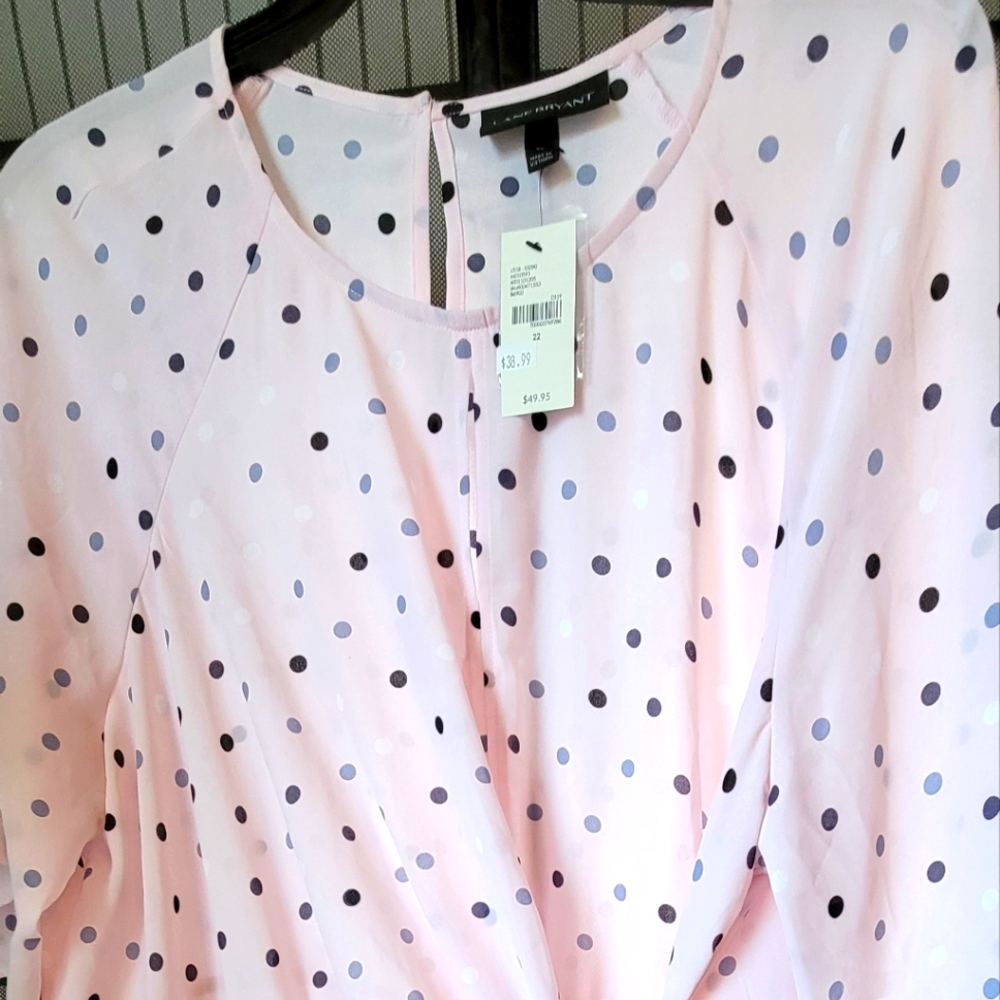 Brand new Lane Bryant blouse pink